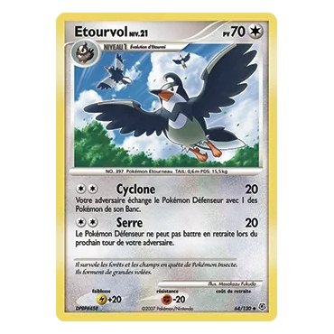 Étourvol 64/130 : Joyau Peu commune (Brillante) de l'extension Pokémon Diamant & Perle