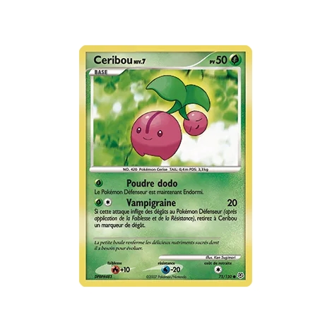 Ceribou 75/130 : Joyau Commune (Brillante) de l'extension Pokémon Diamant & Perle