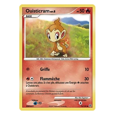 Carte Ouisticram - Commune (Brillante) de Pokémon Diamant & Perle 76/130