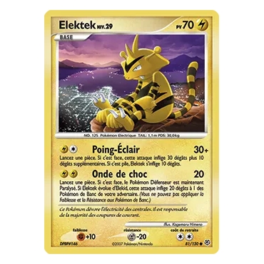 Découvrez Élektek, carte Commune (Brillante) de la série Diamant & Perle