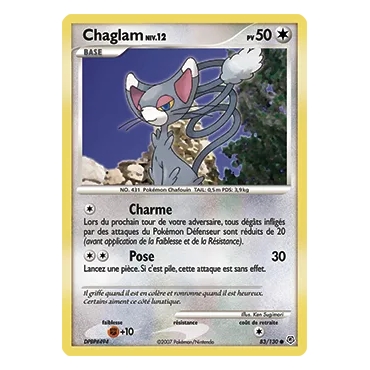 Découvrez Chaglam, carte Commune (Brillante) de la série Diamant & Perle