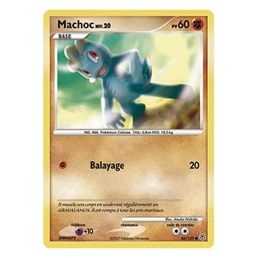 Carte Machoc - Commune (Brillante) de Pokémon Diamant & Perle 86/130