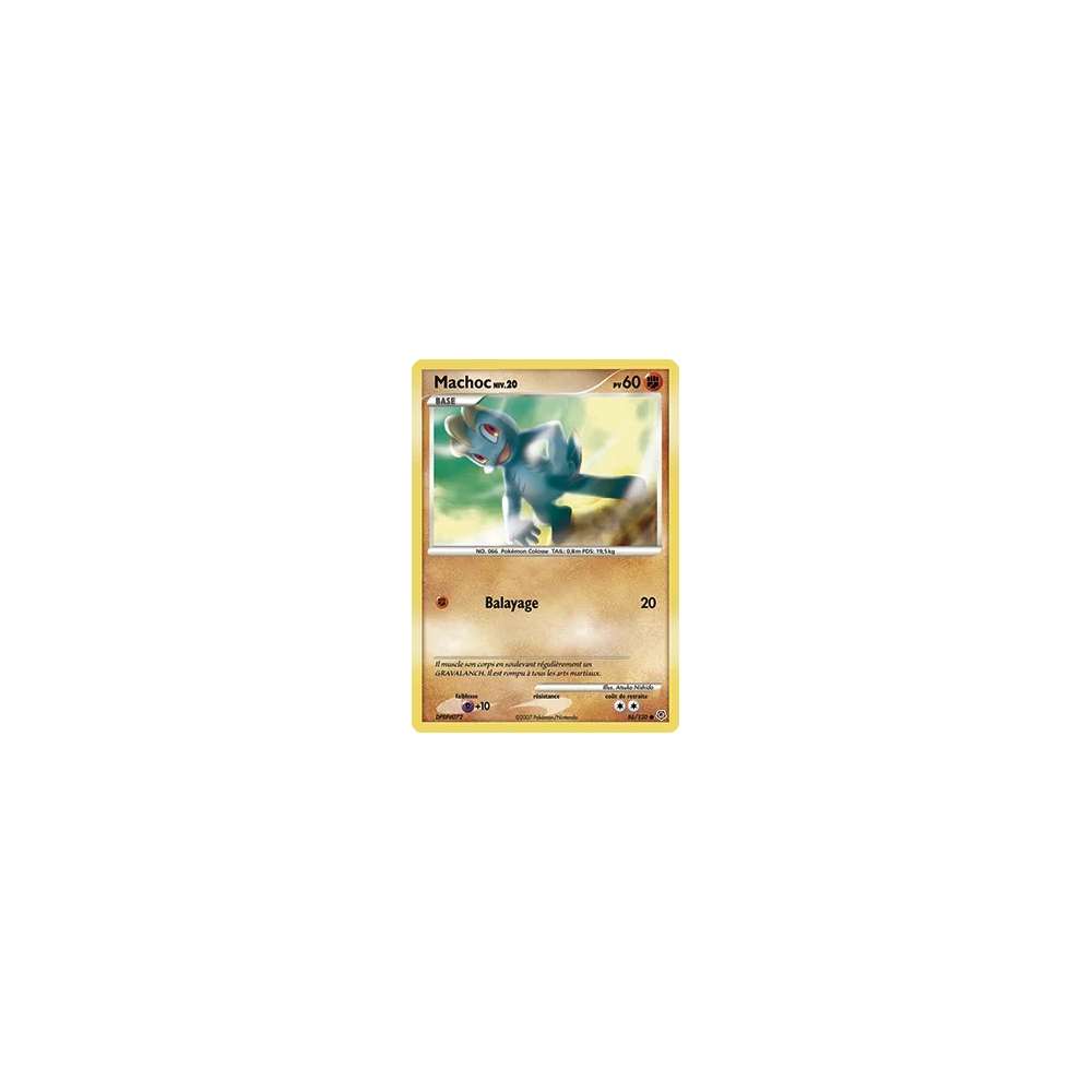 Carte Machoc - Commune (Brillante) de Pokémon Diamant & Perle 86/130