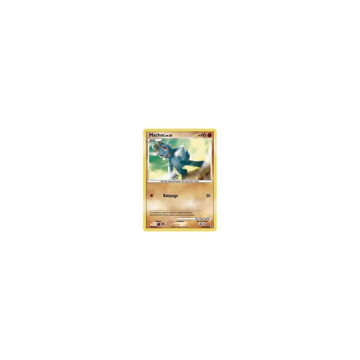 Carte Machoc - Commune (Brillante) de Pokémon Diamant & Perle 86/130