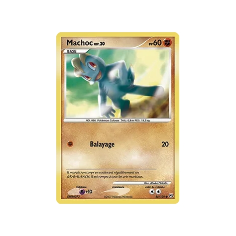 Carte Machoc - Commune (Brillante) de Pokémon Diamant & Perle 86/130