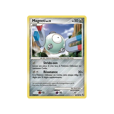 Carte Magnéti - Commune (Brillante) de Pokémon Diamant & Perle 87/130