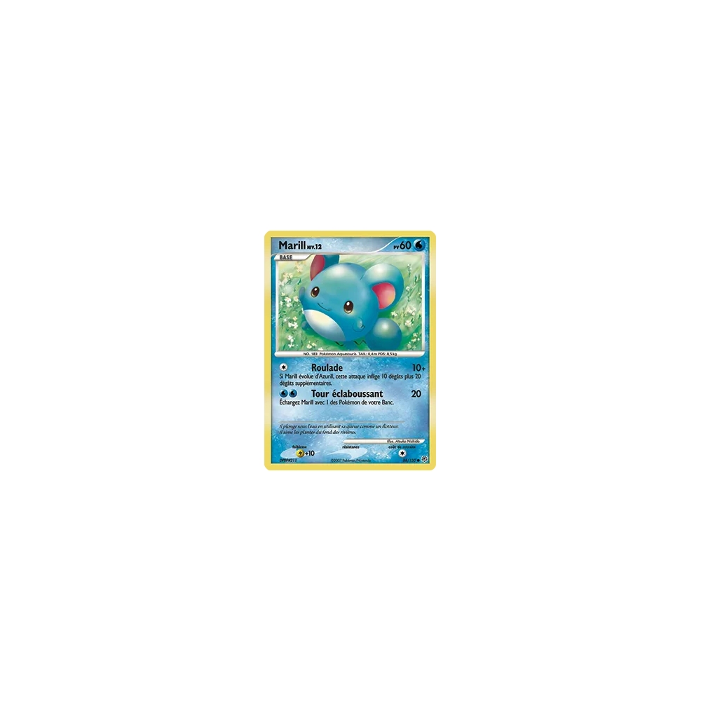 Marill 88/130 : Joyau Commune (Brillante) de l'extension Pokémon Diamant & Perle