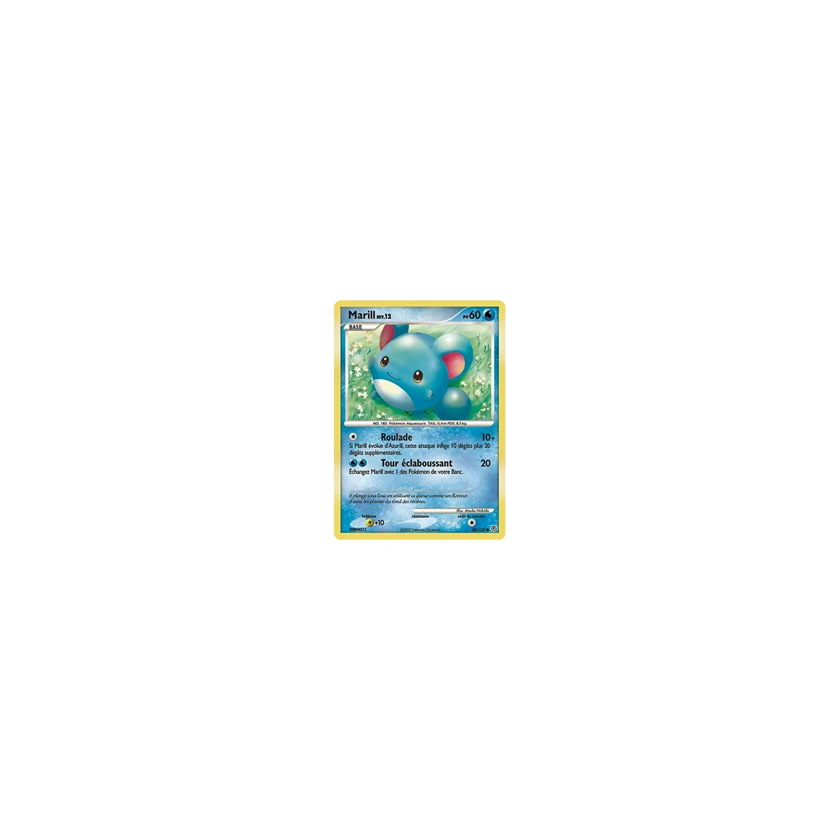 Marill 88/130 : Joyau Commune (Brillante) de l'extension Pokémon Diamant & Perle