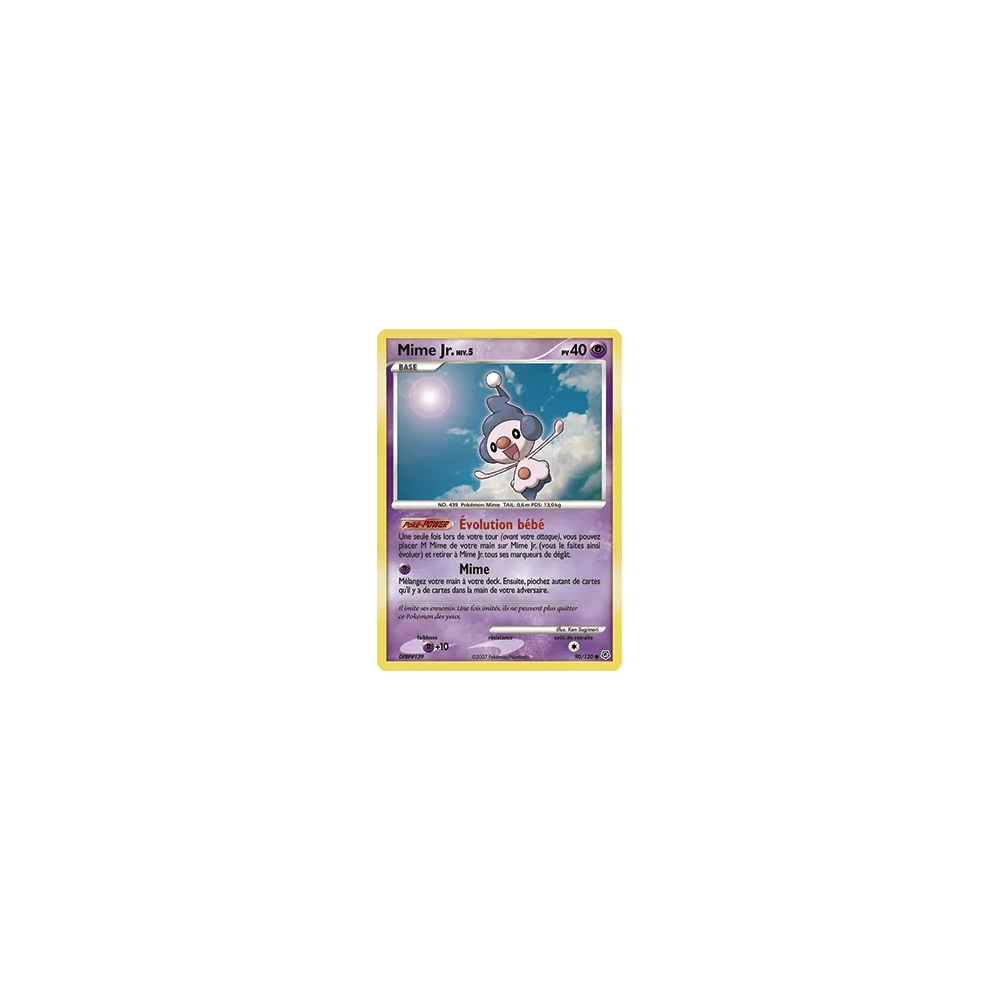 Carte Mime Jr. - Commune (Brillante) de Pokémon Diamant & Perle 90/130