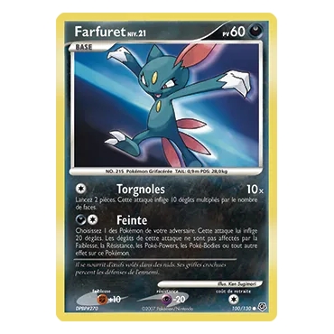 Carte Farfuret - Commune (Brillante) de Pokémon Diamant & Perle 100/130