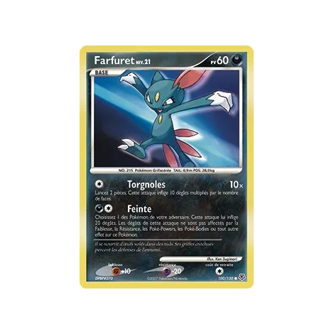 Carte Farfuret - Commune (Brillante) de Pokémon Diamant & Perle 100/130