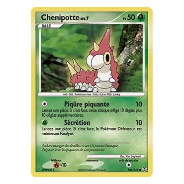 Découvrez Chenipotte, carte Commune (Brillante) de la série Diamant & Perle