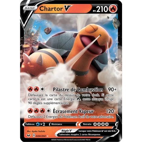 Chartor 024/202 : Joyau Holographique rare V de l'extension Pokémon Épée et Bouclier