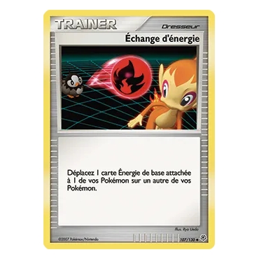 Carte Échange d'énergie - Peu commune (Brillante) de Pokémon Diamant & Perle 107/130