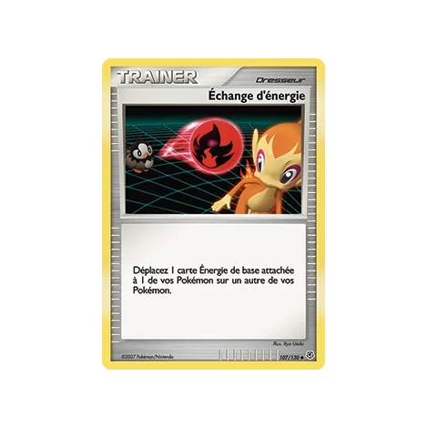 Carte Échange d'énergie - Peu commune (Brillante) de Pokémon Diamant & Perle 107/130