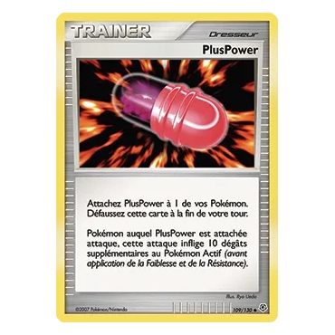 Découvrez PlusPower, carte Peu commune (Brillante) de la série Diamant & Perle