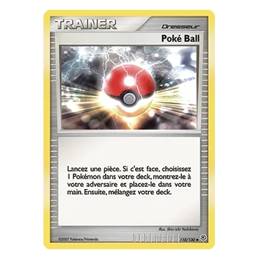 Carte Poké Ball - Peu commune (Brillante) de Pokémon Diamant & Perle 110/130