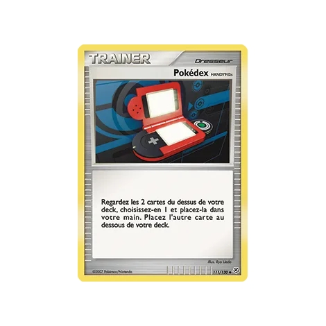 Carte Pokédex HANDY910is - Peu commune (Brillante) de Pokémon Diamant & Perle 111/130