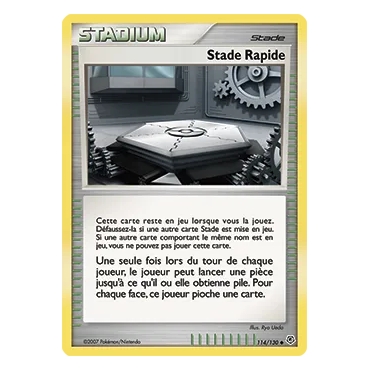 Carte Stade Rapide - Peu commune (Brillante) de Pokémon Diamant & Perle 114/130
