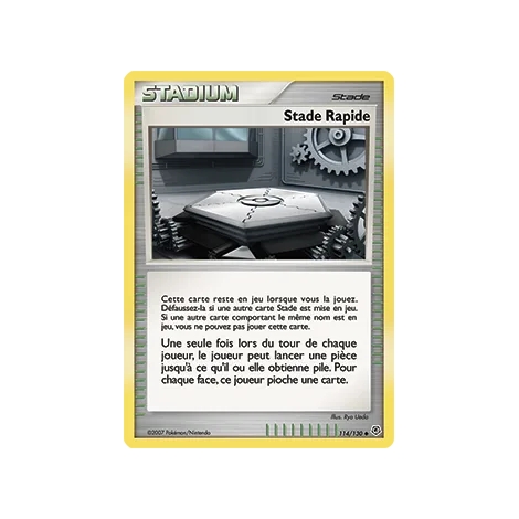 Carte Stade Rapide - Peu commune (Brillante) de Pokémon Diamant & Perle 114/130