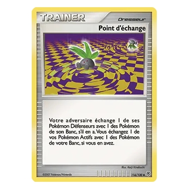 Découvrez Point d'échange, carte Peu commune (Brillante) de la série Diamant & Perle