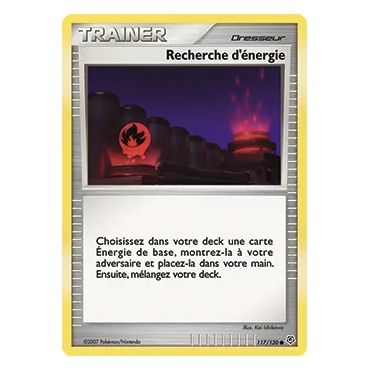 Carte Recherche d'énergie - Commune (Brillante) de Pokémon Diamant & Perle 117/130