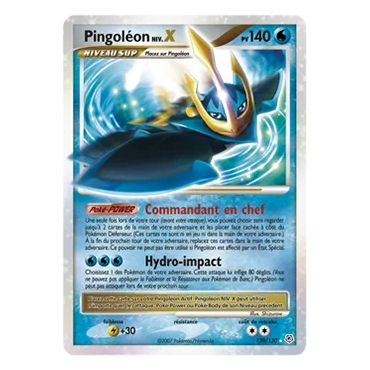 Découvrez Pingoléon NIV.X, carte Holographique rare NIV.X de la série Diamant & Perle