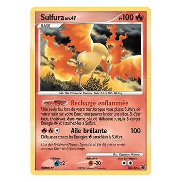 Découvrez Sulfura, carte Holographique rare de la série Diamant & Perle Aube Majestueuse