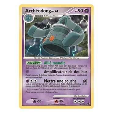 Archéodong 16/100 : Joyau Rare (Brillante) de l'extension Pokémon Diamant & Perle Aube Majestueuse