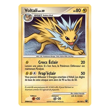 Découvrez Voltali, carte Rare (Brillante) de la série Diamant & Perle Aube Majestueuse