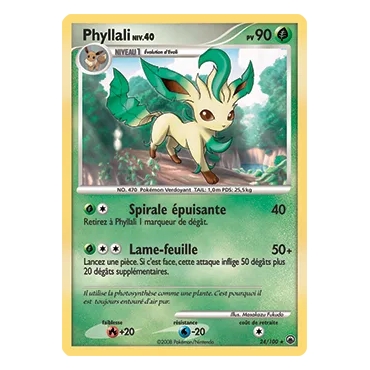 Découvrez Phyllali, carte Rare (Brillante) de la série Diamant & Perle Aube Majestueuse