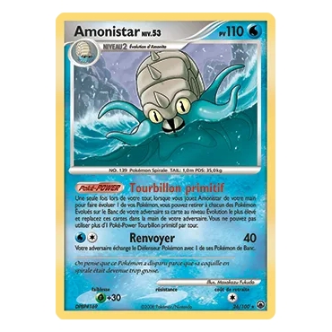 Découvrez Amonistar, carte Rare (Brillante) de la série Diamant & Perle Aube Majestueuse