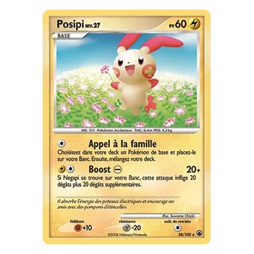 Découvrez Posipi, carte Rare (Brillante) de la série Diamant & Perle Aube Majestueuse