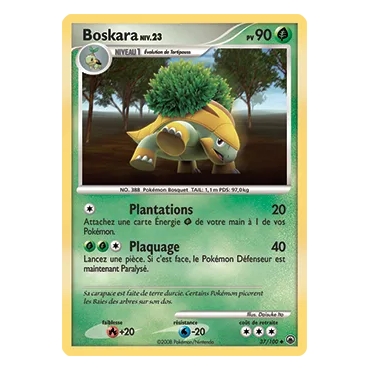 Carte Boskara - Peu commune (Brillante) de Pokémon Diamant & Perle Aube Majestueuse 37/100