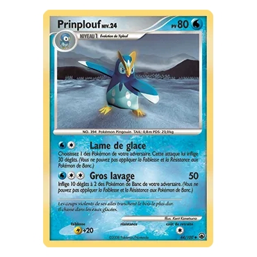 Découvrez Prinplouf, carte Peu commune (Brillante) de la série Diamant & Perle Aube Majestueuse