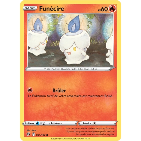 Funécire 031/192 : Joyau Commune (Brillante) de l'extension Pokémon Épée et Bouclier Clash des Rebelles