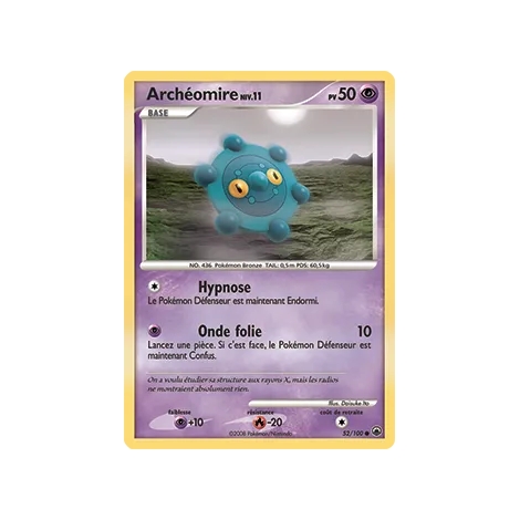 Archéomire 52/100 : Joyau Commune (Brillante) de l'extension Pokémon Diamant & Perle Aube Majestueuse