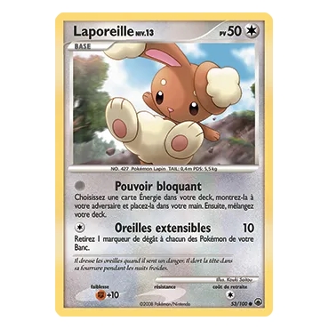 Découvrez Laporeille, carte Commune (Brillante) de la série Diamant & Perle Aube Majestueuse