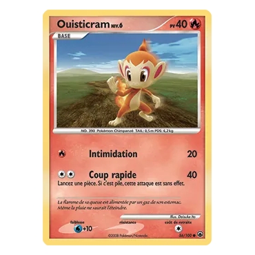Carte Ouisticram - Commune (Brillante) de Pokémon Diamant & Perle Aube Majestueuse 56/100