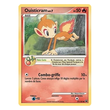 Ouisticram 57/100 : Joyau Commune (Brillante) de l'extension Pokémon Diamant & Perle Aube Majestueuse