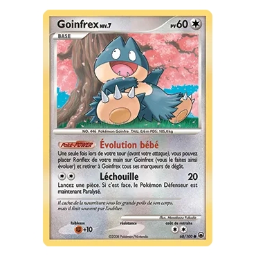 Découvrez Goinfrex, carte Commune (Brillante) de la série Diamant & Perle Aube Majestueuse