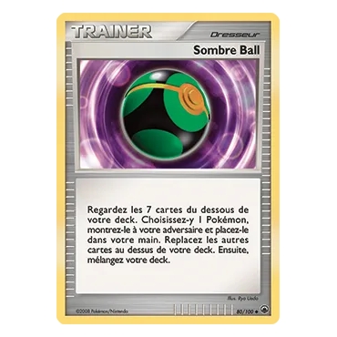 Sombre Ball 80/100 : Joyau Peu commune (Brillante) de l'extension Pokémon Diamant & Perle Aube Majestueuse