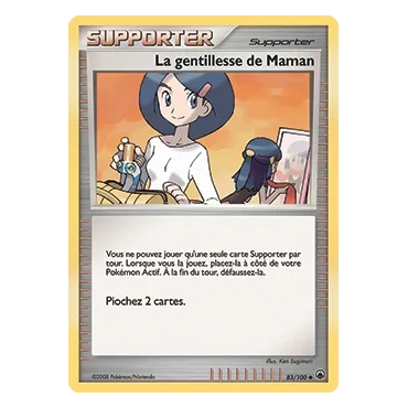 La gentillesse de Maman 83/100 : Joyau Peu commune (Brillante) de l'extension Pokémon Diamant & Perle Aube Majestueuse