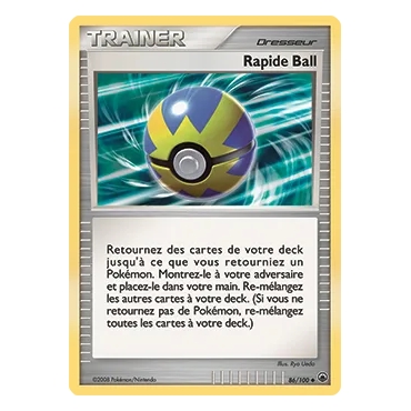 Découvrez Rapide Ball, carte Peu commune (Brillante) de la série Diamant & Perle Aube Majestueuse