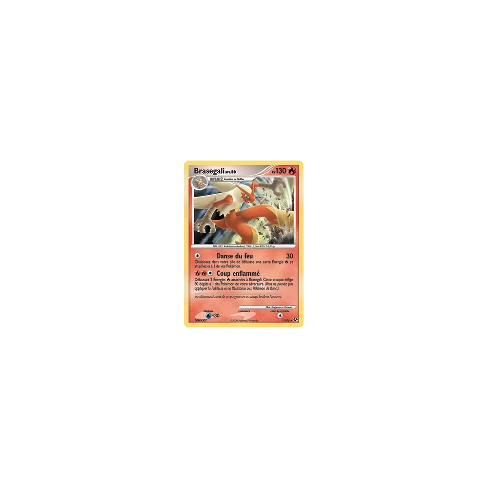 Carte Brasegali - Holographique rare de Pokémon Diamant & Perle Duels au sommet 1/106