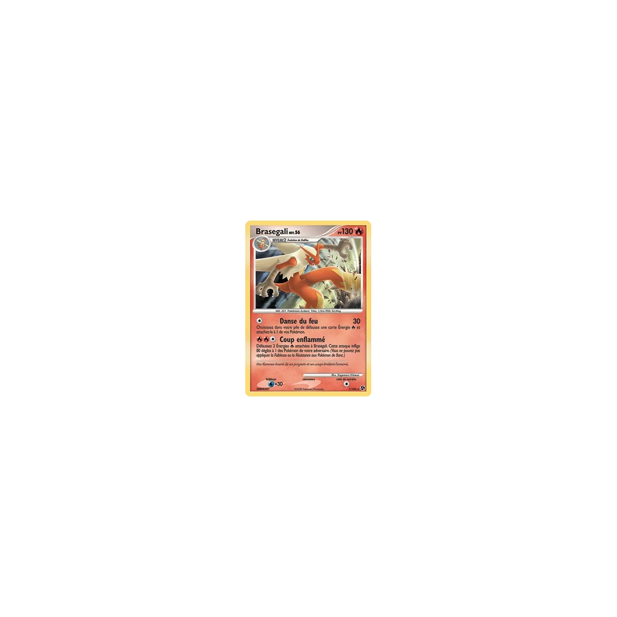 Carte Brasegali - Holographique rare de Pokémon Diamant & Perle Duels au sommet 1/106