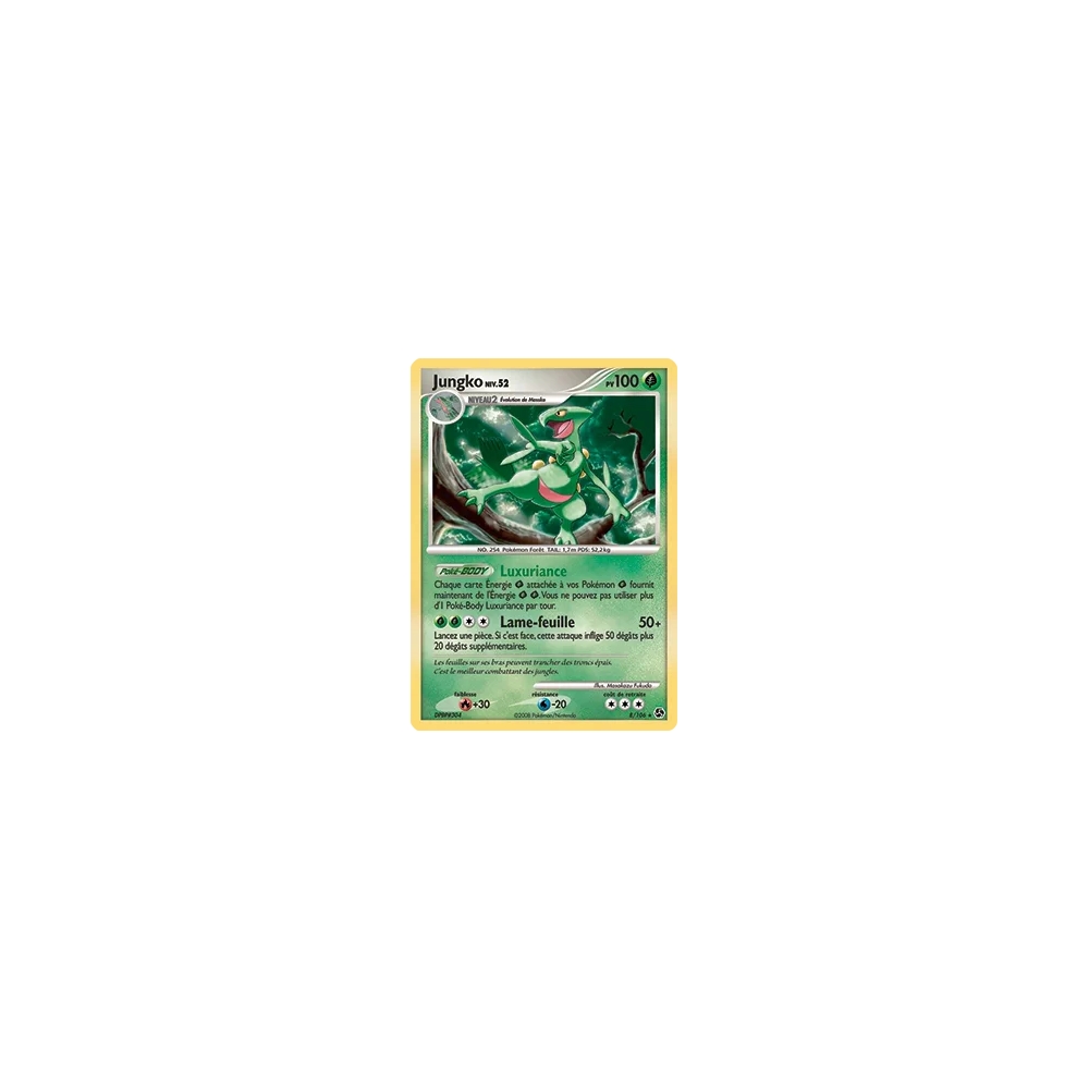 Carte Jungko - Holographique rare de Pokémon Diamant & Perle Duels au sommet 8/106