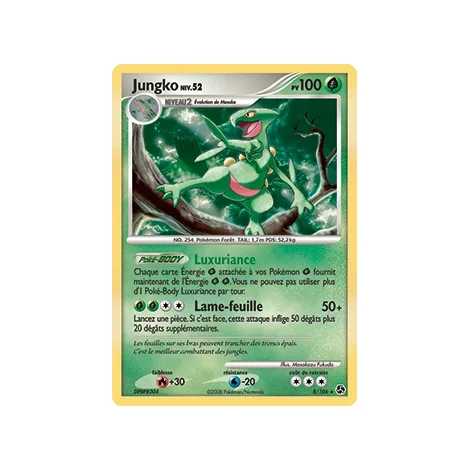 Carte Jungko - Holographique rare de Pokémon Diamant & Perle Duels au sommet 8/106