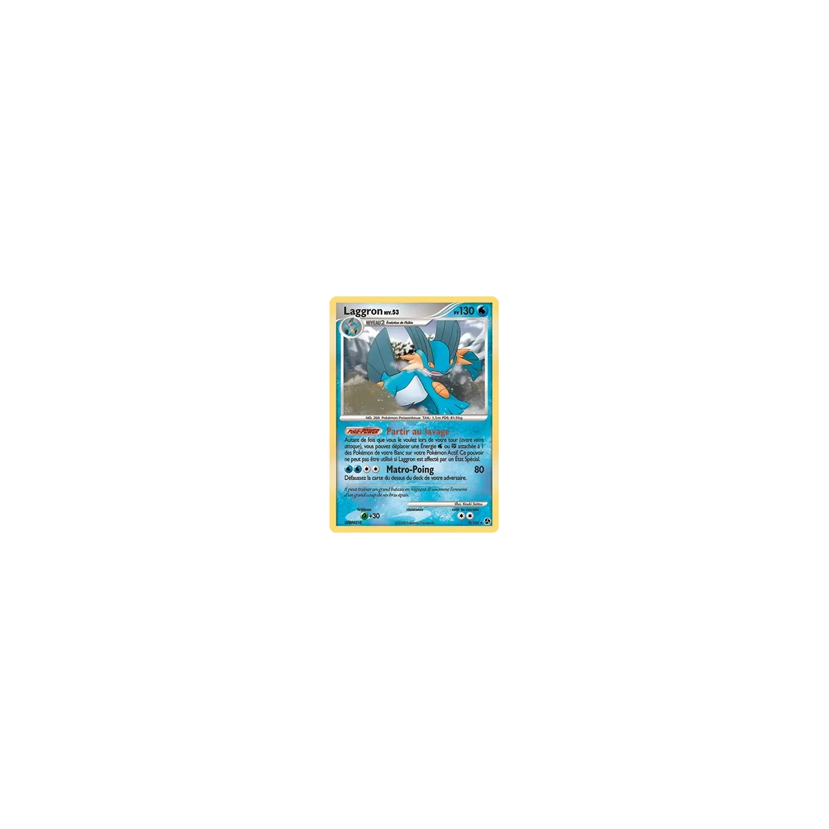 Laggron 9/106 : Joyau Holographique rare de l'extension Pokémon Diamant & Perle Duels au sommet