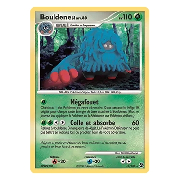 Découvrez Bouldeneu, carte Holographique rare de la série Diamant & Perle Duels au sommet